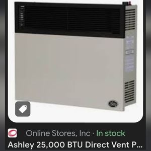 25000 btu self venting natural gas heater
